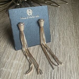 House of Harlow 1960 Chain Braided Earrings